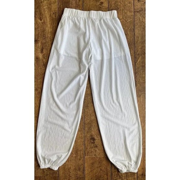 Blue Life Women's White Mesh Track Pants Size Large $140 New without tag - Picture 3 of 14